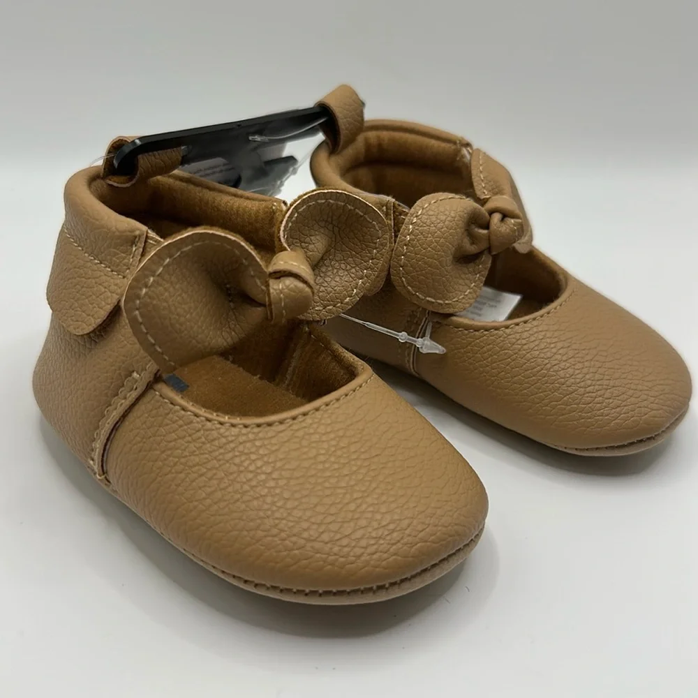 Carter's Brown Baby Shoes with Bow